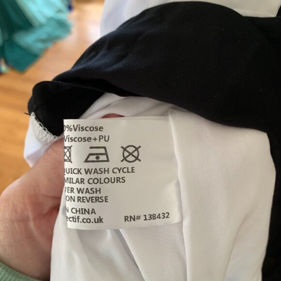 Collectif Enora Dress Black & White Colorblock - Picture 6 of 6